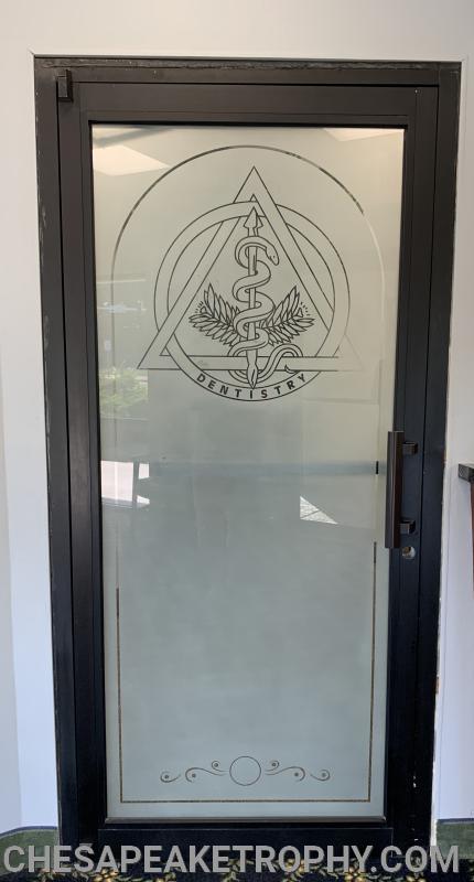 Etched door